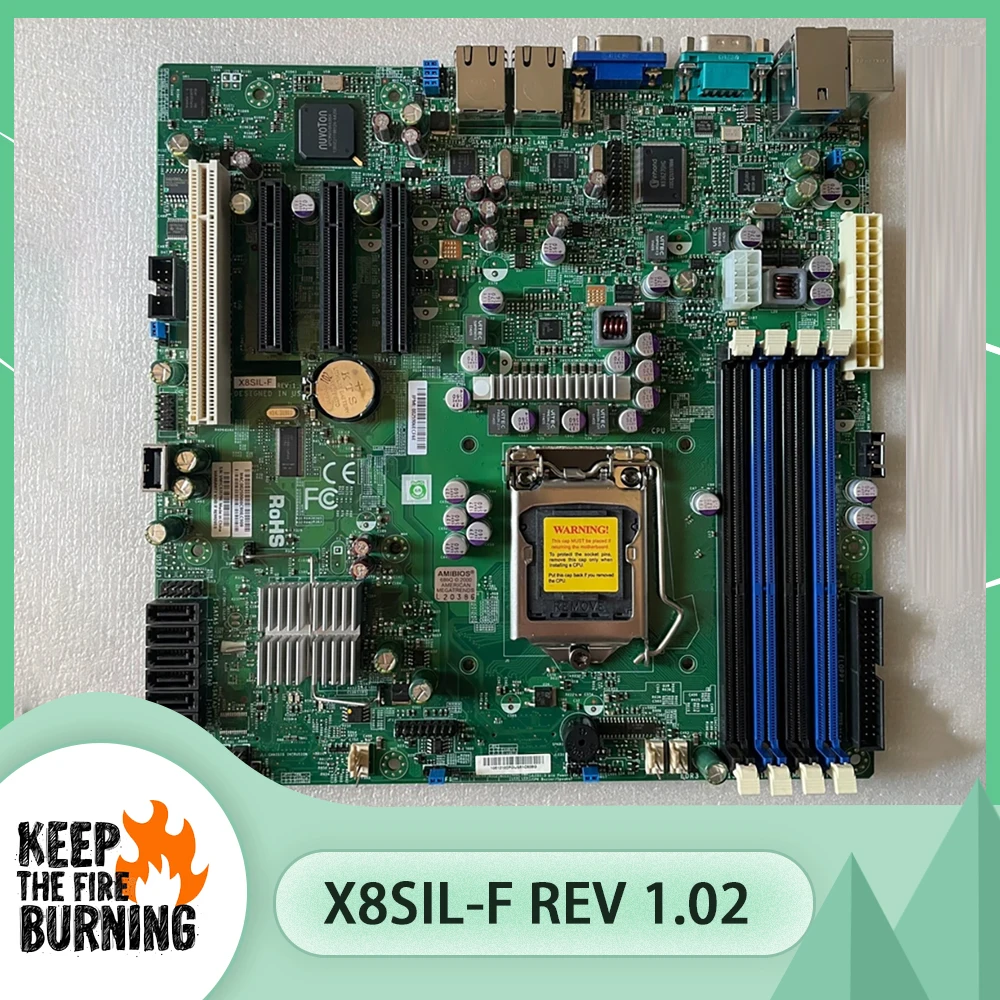 For Supermicro Server motherboard LGA1156 X10SLH-F X8SIL-F REV 1.02
