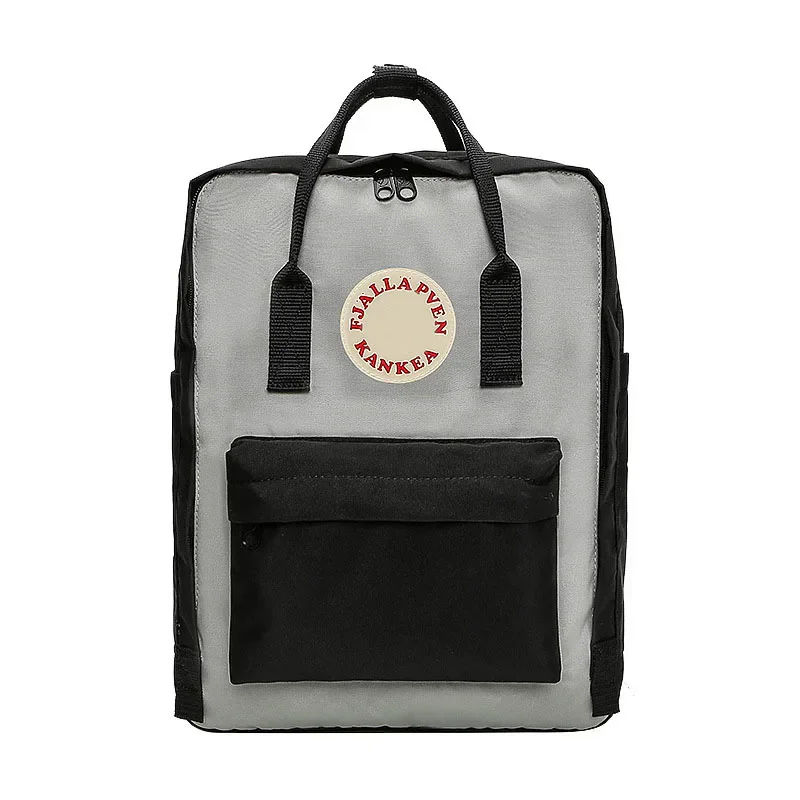 Mochila clásica Original para estudiantes, bolso de viaje impermeable para ordenador portátil, bolso escolar de lona con diseño de zorro para mujer y niña
