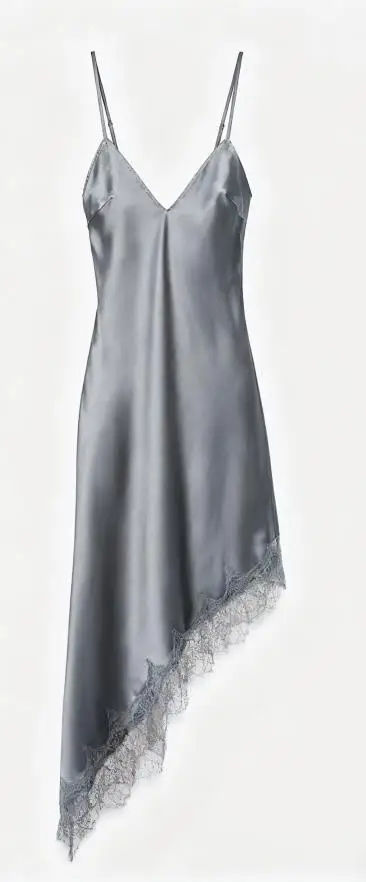 女性のレースパッチワークドレスファッショナブルなソリッドカラーのVネックノースリーブスパゲッティストラップキャミドレス