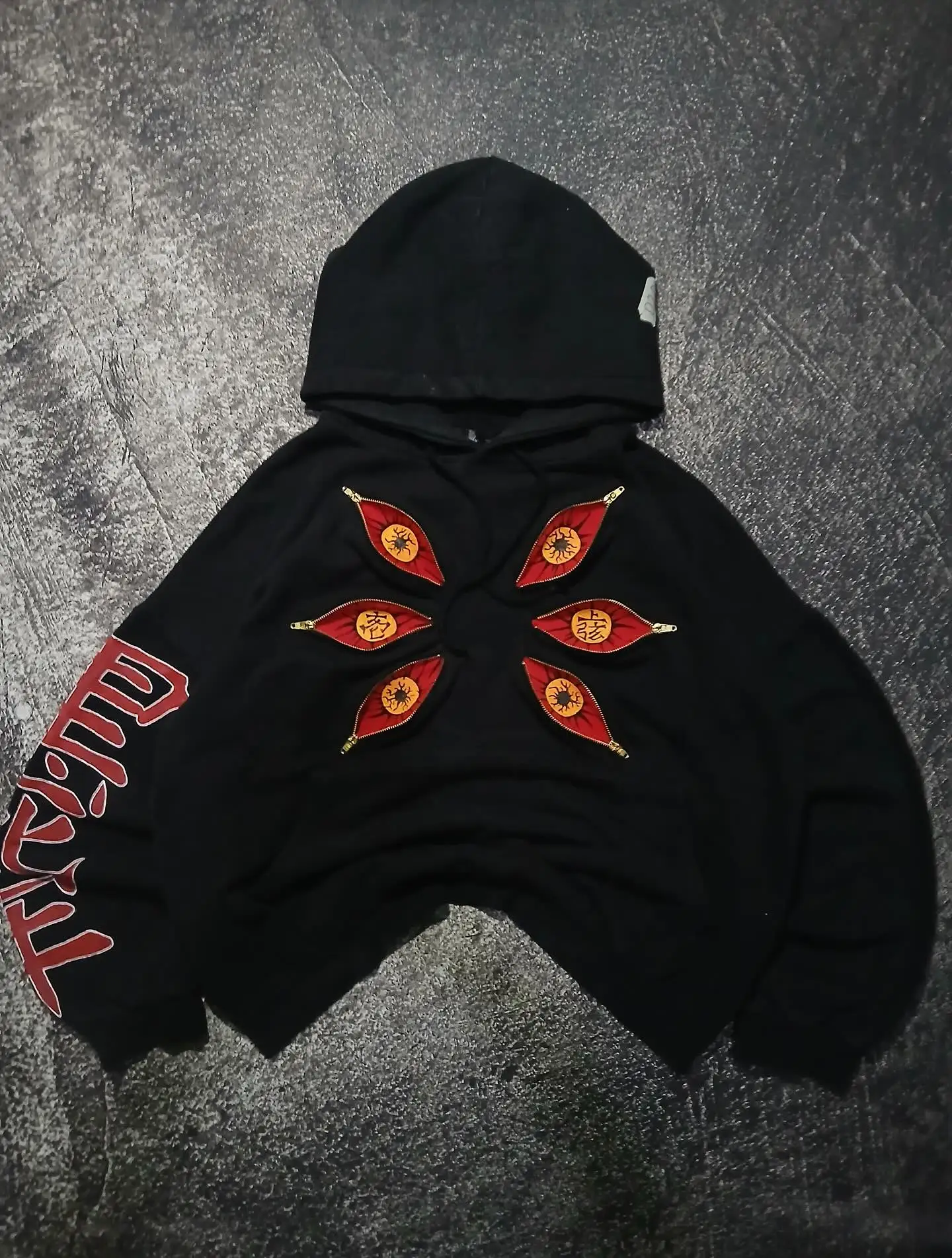 Harajuku Punk Street Hoodies Multi Zipper Cool Design Sweatshirts Y2k Street Plus Size Casual Fashion Couples Anime Hoodie