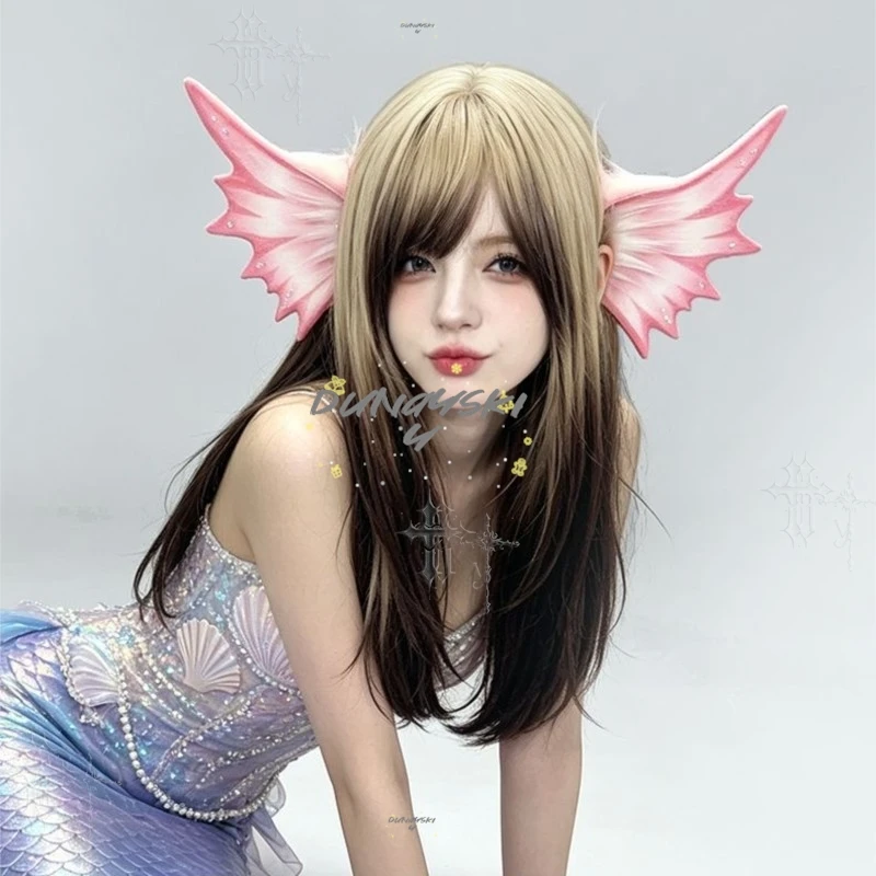 Diadema con orejas de bestia de aleta de pez de mar profundo, diadema gótica de sirena, tocado de elfo, accesorio para el cabello de cosplay, decoración con temática oceánica para Comic Con.