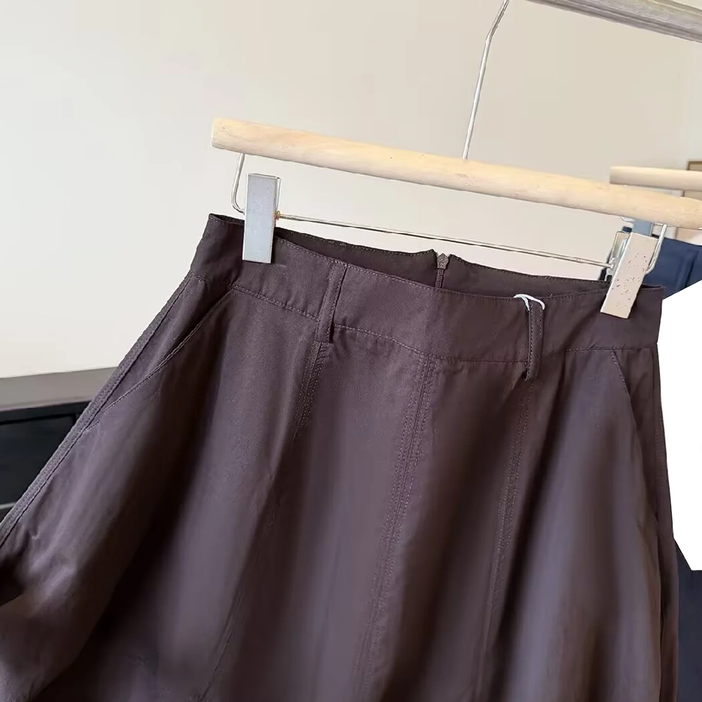 Fashionable Commuter Casual Standard Size Mid-Length Skirt for Women New 2026 Autumn Collection Zadata Ladies Premium Brand