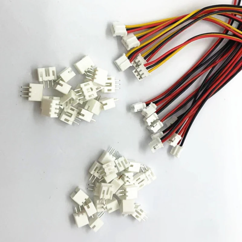 10Sets PH2.0 Mini Micro JST 2.0 PH Male Female Connector 2/3/4/5/6/7/8/9/10-Pin Plug With Terminal Wires Cables 100MM 26AWG 10cm