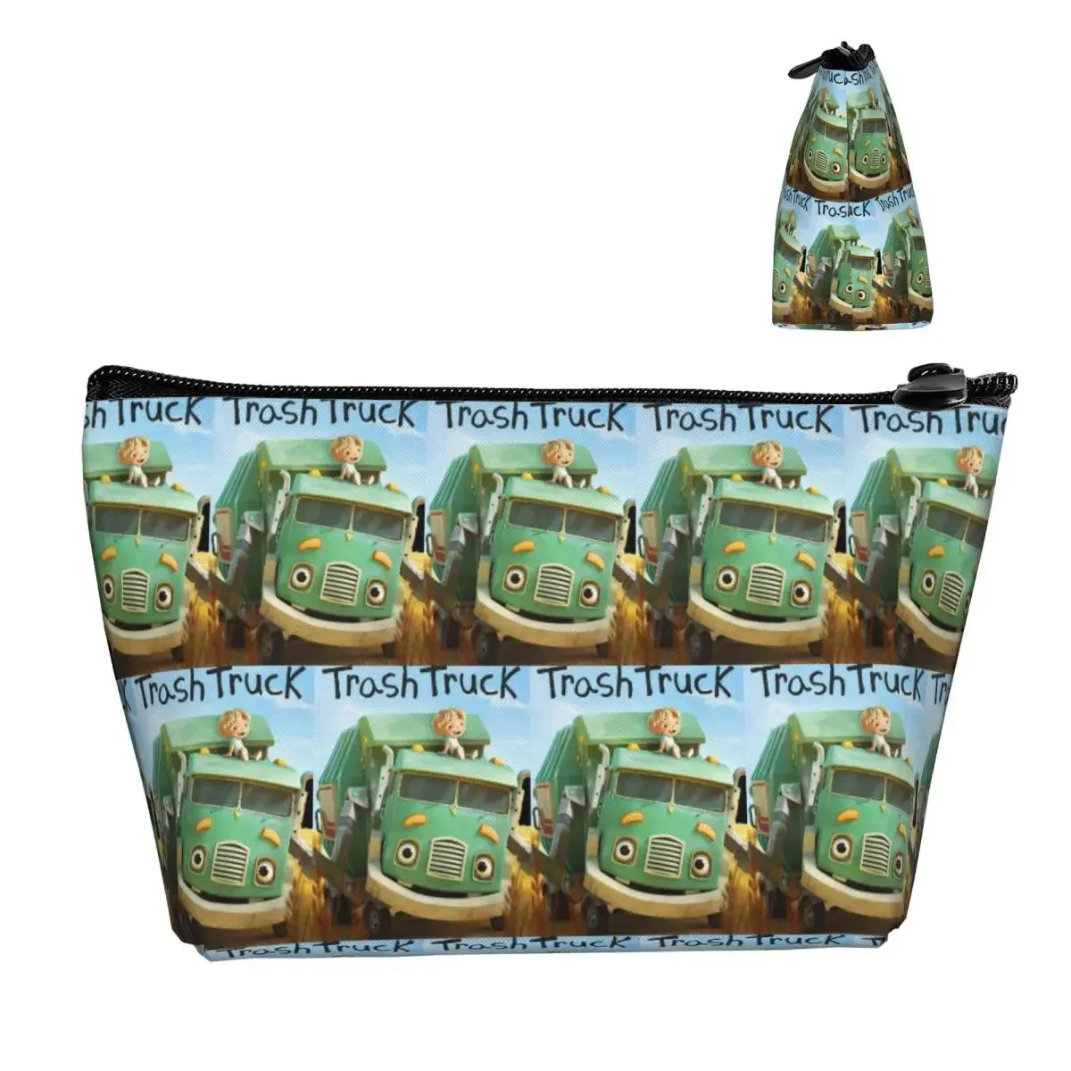 Hank And Trash Truck Cartoon Travel Cosmetic Bag Makeup Bag Lipstick Bag Cosmetic Case Cosmetics Organizer For Women Ladies Gift