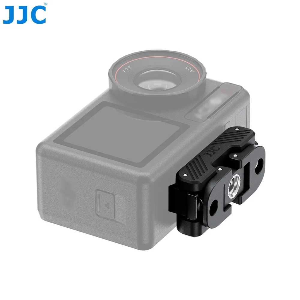 JJC Magnetic Mount for DJI Osmo 360 Action 5 Pro Action 4 3 Foldable Claw Adapter 1/4"-20 Thread Magnetic Quick Release Adapter