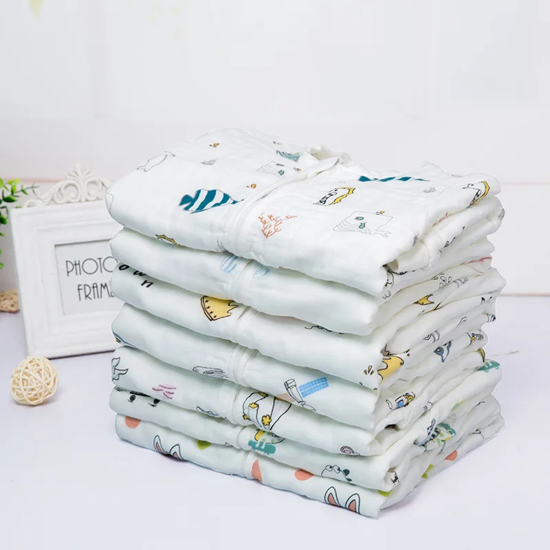 6-layerHigh-density cotton sleeping Bag Baby Anti-kick Quilt Split Leg Sleep Bag Four-season Universal Boys Girls