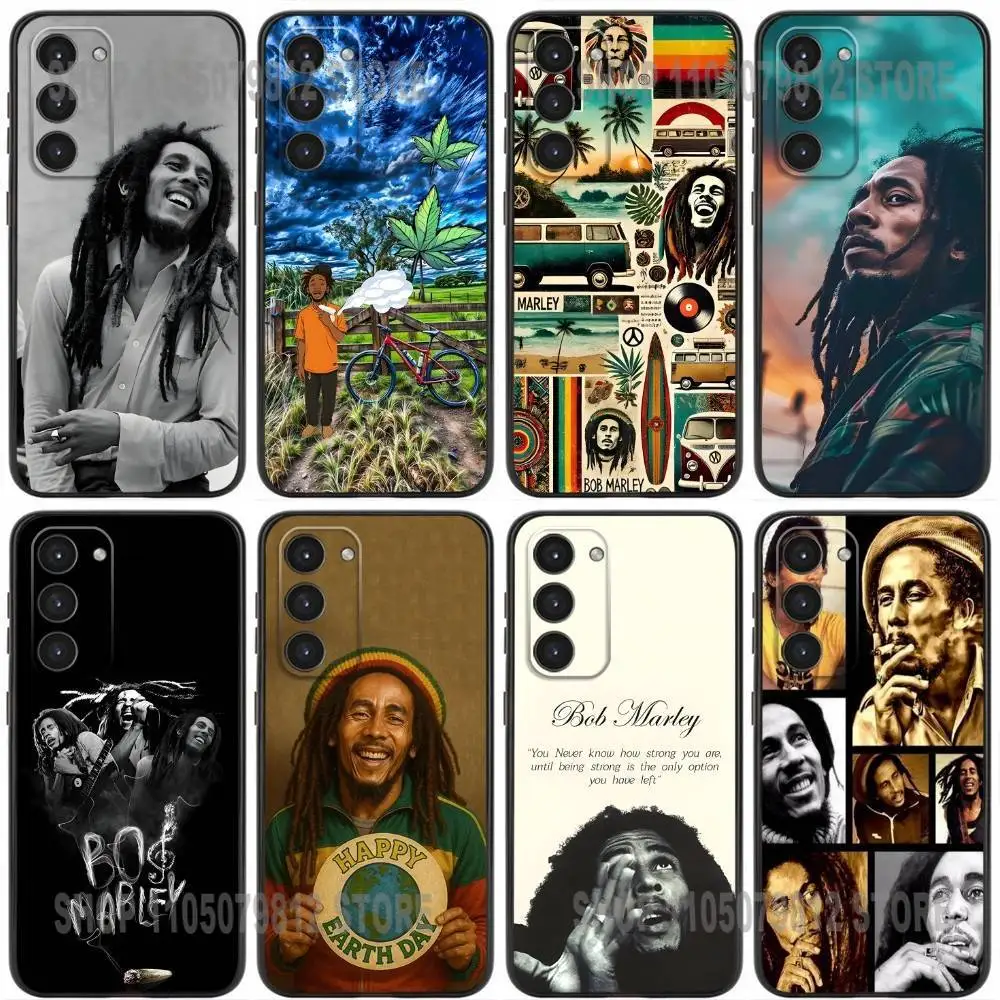

B-Bob M-Marley Rasta Lion Phone Case For Samsung Galaxy A20,21s,22,31,32,52,53,72,73,80,91 Soft Silicone Black Cover