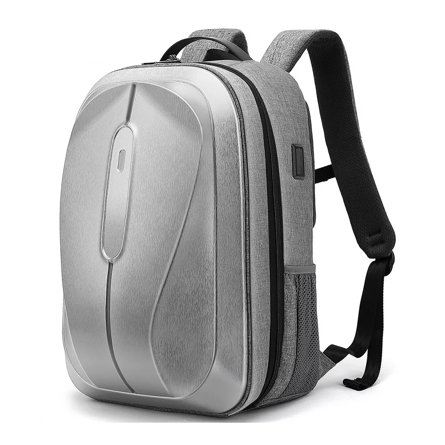 Men Fashion Backpack USB Charging Backpack 15.6 inches Waterproof Travel Shoulder Bags Large School Bags for College Mochila