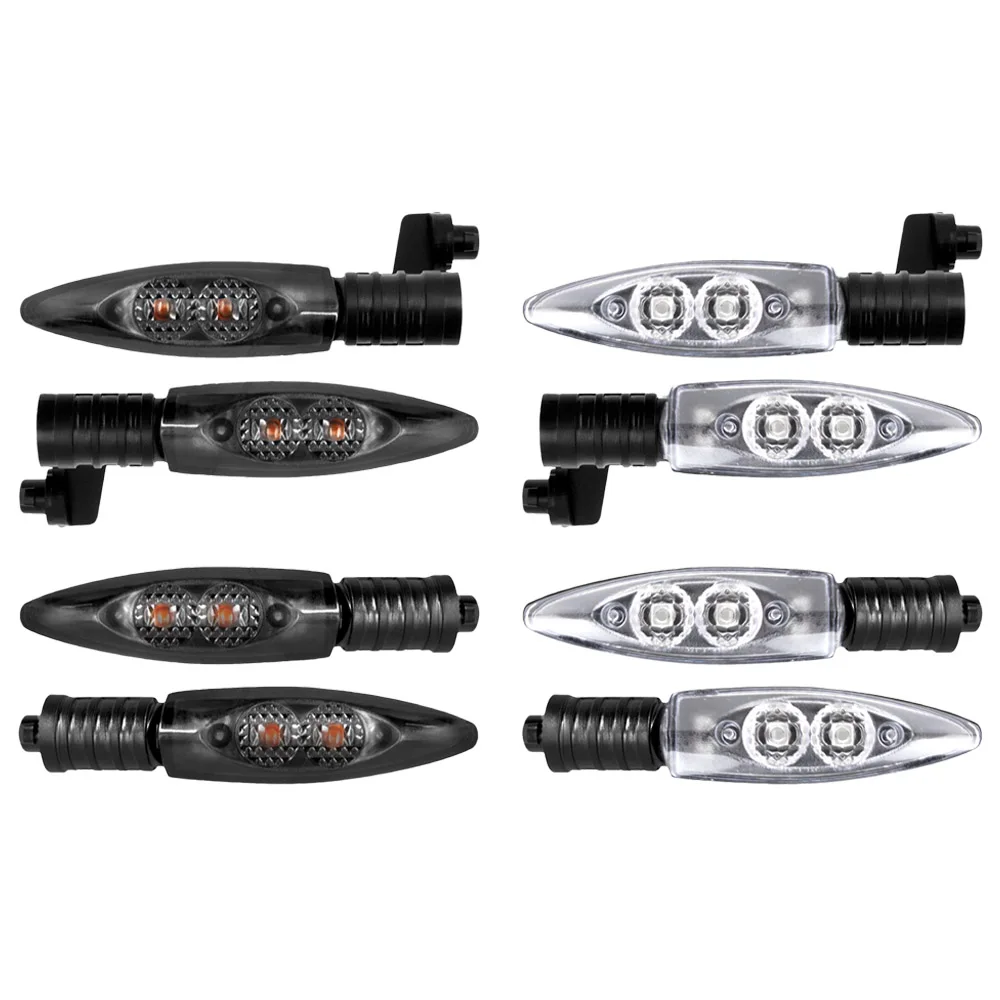 63138522499 4PCS Smoke/Clear Lens Motorcycle Turn Signal Light Indicators Yellow Light Fit for BMW F650 F800 R1200