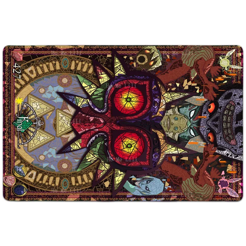 Anime Owl And Embrace The Demon Majola Mask Non Slip Flannel Floor Rugs By Ho Me Lili