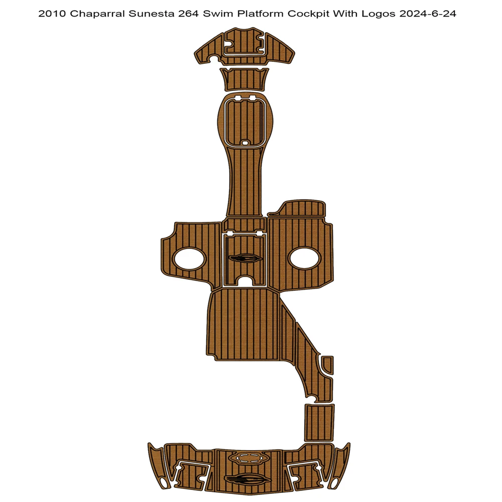 

Chaparral Sunesta 264 Swim Step Cockpit Boat EVA Foam Teak Deck Floor Pad Mat