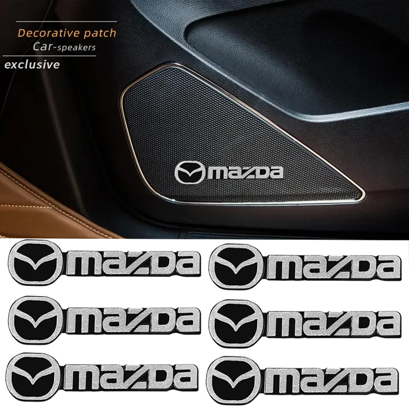 5/10Pcs MAZDA Car Speaker Badge Sticker - Stereo Speaker Decor for Mazda3-6 CX3 CX5 CX7 CX9 Atenza | Auto Interior Emblem Decal