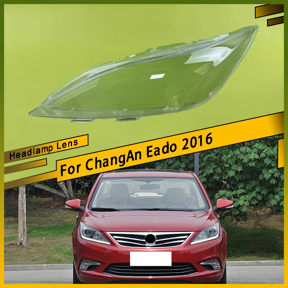 

Car Front Headlight Shell Transparent Lampshdade Plexiglass Headlamp Cover Replace Original Shade Lens For ChangAn Eado 2016