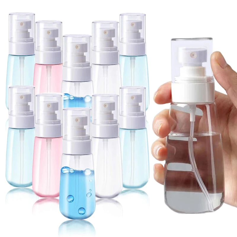 

50PCS 30/60/100ml Empty Plastic Spray Bottle Fine Mist Spray Bottle Refillable Travel Containers for Cosmetic Skincare Perfume