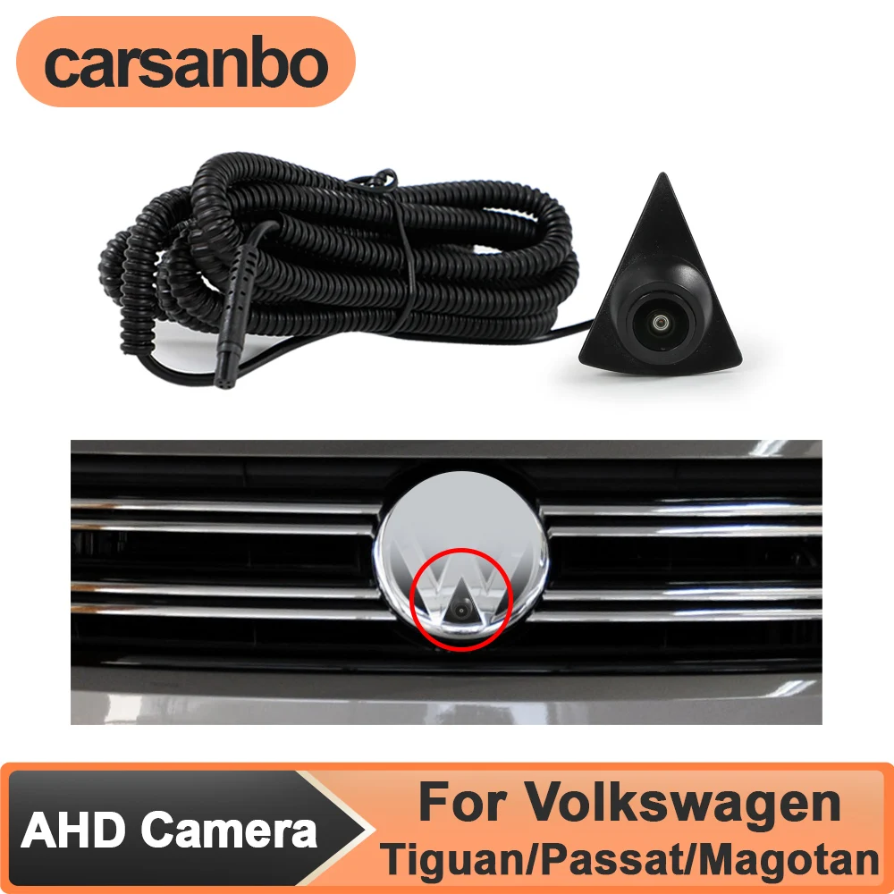 

Carsanbo 150° AHD 1080P Car Front View Camera for Volkswagen 2010/2011 Tiguan/Passat/Magotan Fisheye Night Vision Waterproof OEM