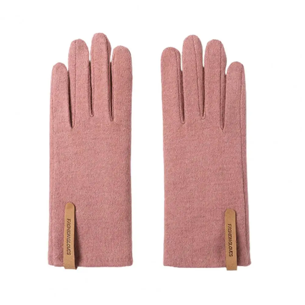 Women Gloves 1 Pair Stylish Opening Fingertip Anti-slip  Outdoor Sport Touch Screen Female Warm Gloves Costume Accessories