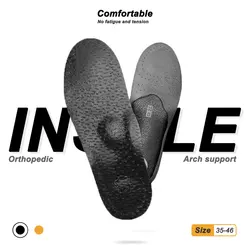 Best Insole For Shoes Leather Orthotic Insoles Flat Feet High Arch Support Orthopedic Shoes Sole Fit In O/X Leg Corrected Insert