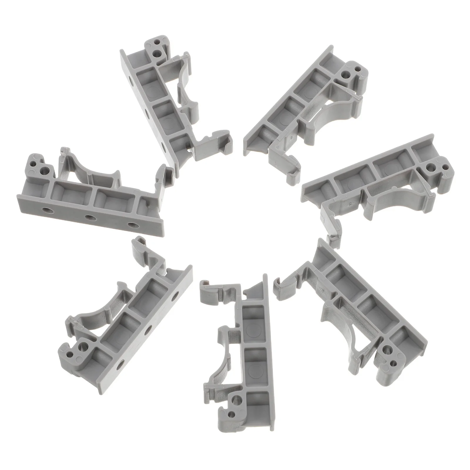 

20Pcs Rail Mounting Bracket Plastic Clip Secure Din Rail Carrier Clamp for Cabinet Electrical Guide Fixing Guide Mounting Clips