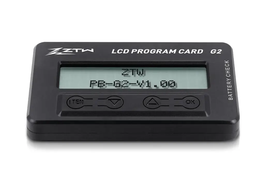 ZTW G2 Series ESC Multifunction LCD Program Box Programming Card compatible with Beatles Mantis /Slim G2 Series 32-bit ESCs