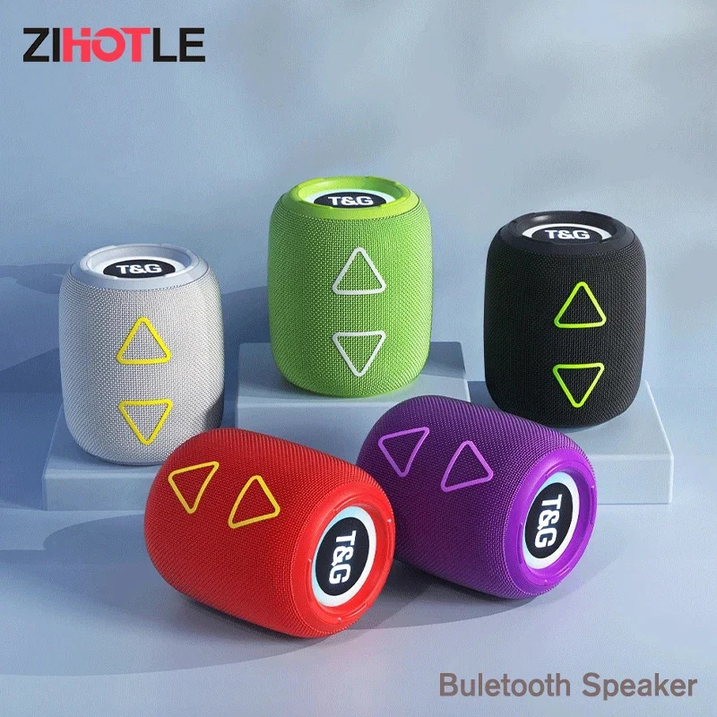 

ZIHOTLE TG655 Wireless Bluetooth Speaker Subwoofer Stereo Sound Box Outdoor Waterproof Portable Loudspeaker Caixa De Som