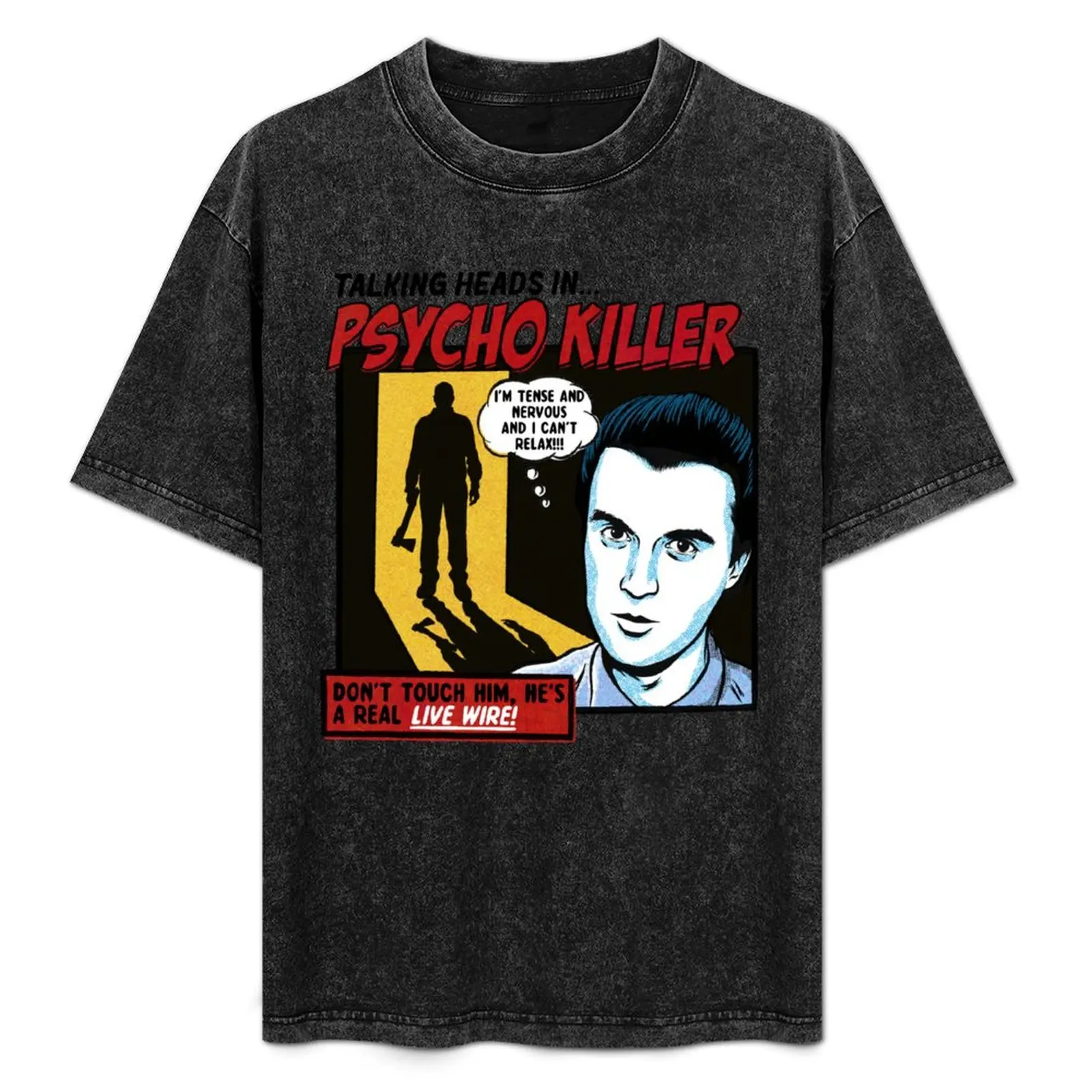 

Psycho Comic T-Shirt Heavy Duty Casual Work Tee