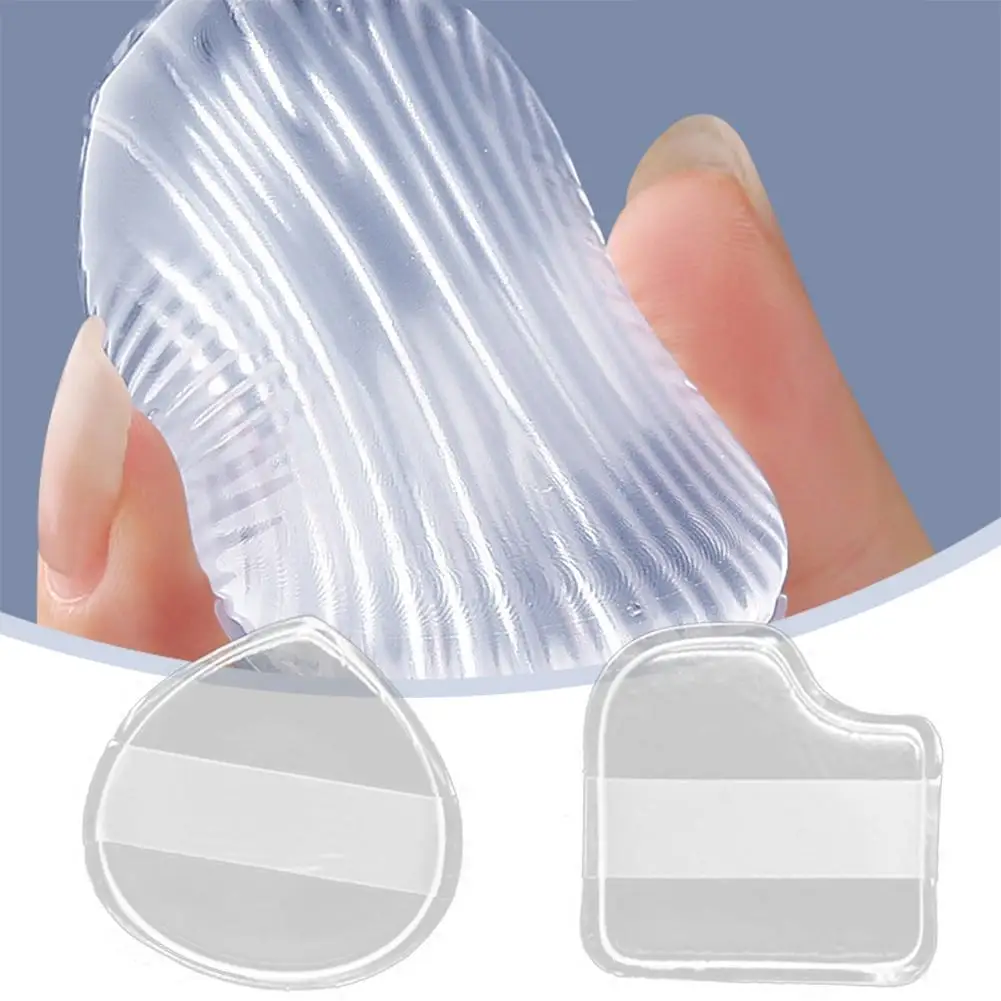 Transparante Siliconen Gel Poederdons Spons Gezicht Concealer Cosmetica Bladerdeeg Accessoires Voor Foundation BB Cream Geen Poeder J7N4