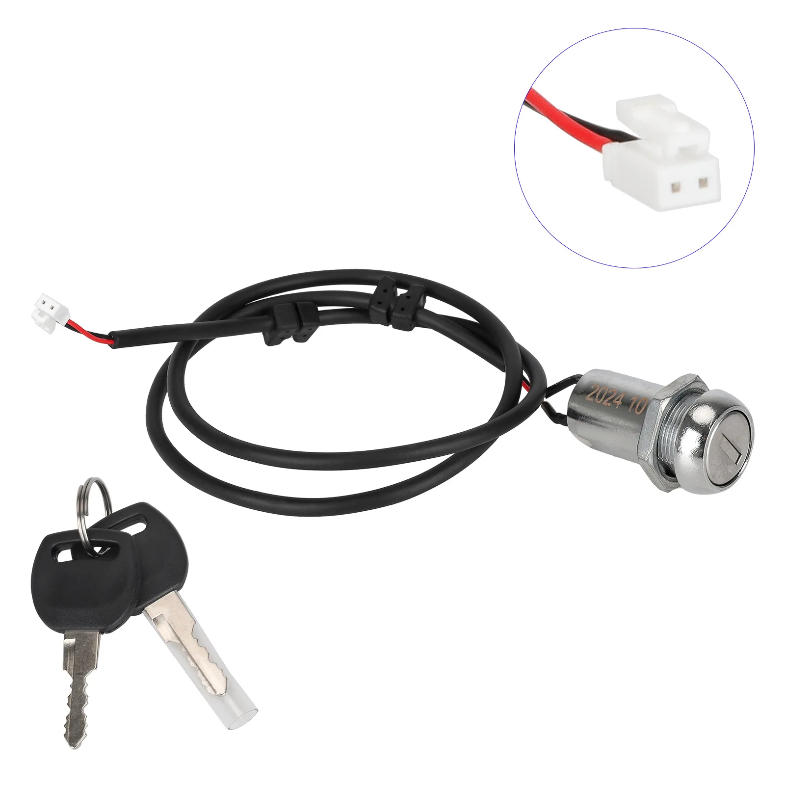 Ignition Switch Lock with Keys for KuKirin G4 Electric Scooter – Electric Door Lock Cylinder, Scooter Key Switch lock Parts