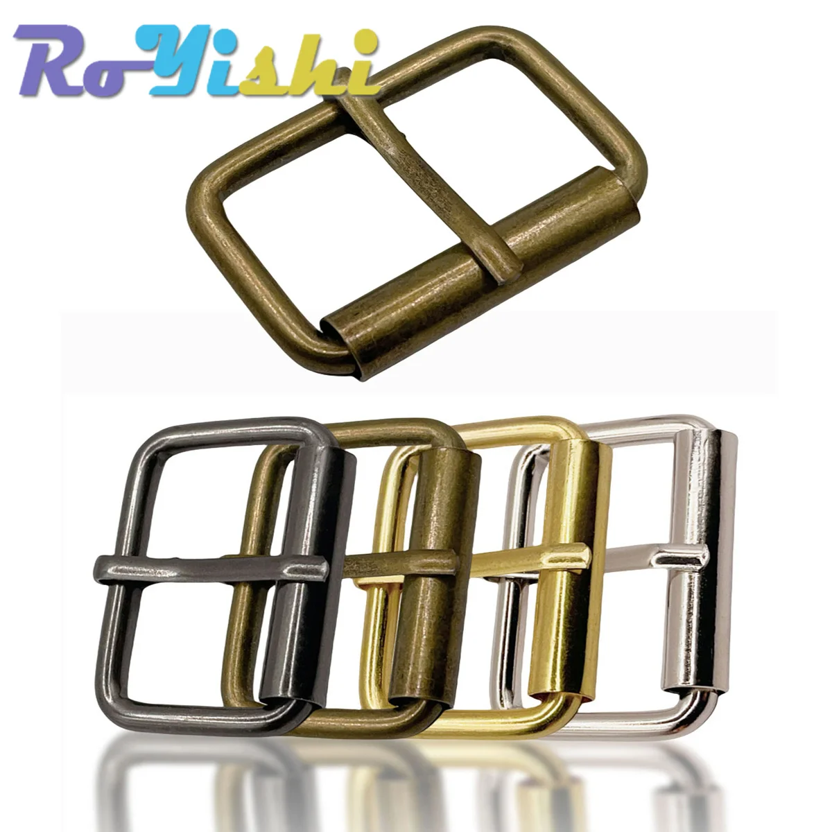 5 Pcs Metal Roller Buckles Belts Hardware Pin Buckle For Bags Leather Belt Strap Backpack Shoe Dog Collar Chain Accessories