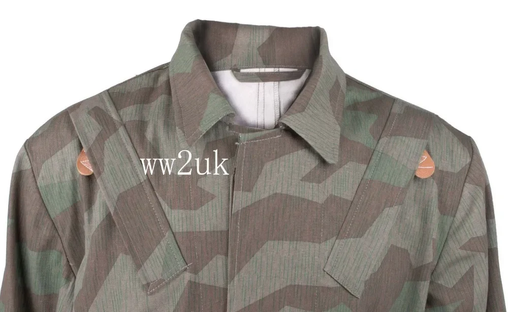 الحرب العالمية الثانية الألمانية النخبة المظلي FALLSCHIRMJAEGER سبلينتر كامو سموك الزي العسكري جمع إعادة تمثيل الحرب