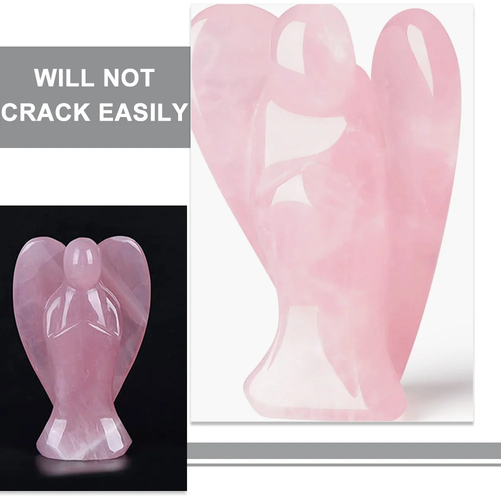 

Crystal Angel Decoration Polished Elegant Angel Sculpture Lightweight Compact Decorative Ornament for Home Desk