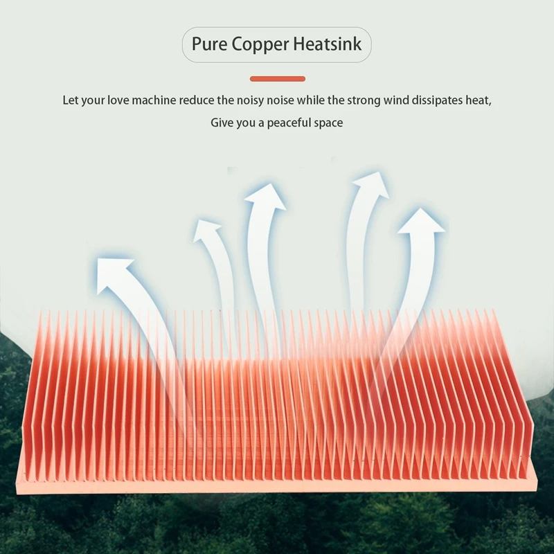 غرفة تبريد نحاسية نقية لرقاقة ذاكرة رام الإلكترونية ، مبرد تبريد VGA LED ، مشعاع حوض حراري زعنفة التزلج ، x 50x15 ، أفضل الصفقات