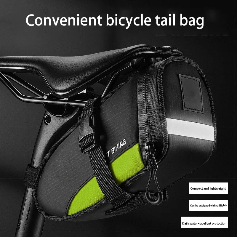 

Портативная велосипедная сумка BIKING, светоотражающая велосипедная сумка 1,2 л, сверхлегкая водонепроницаемая велосипедная седельная сумка, аксессуары для шоссейного велосипеда MTB