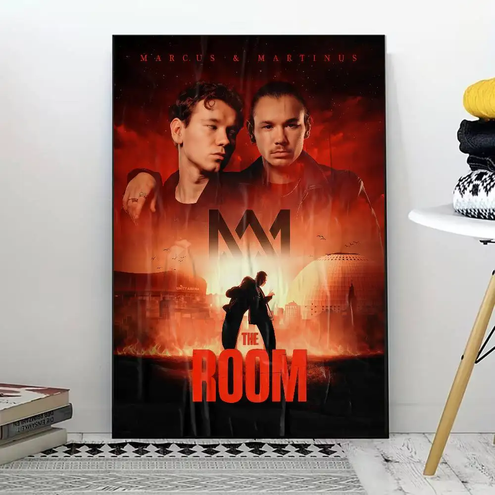 M-Marcus and Martinus Poster for Modern Decor in Home Offices, Bedrooms, Living Rooms, Kitchens, Bathrooms.