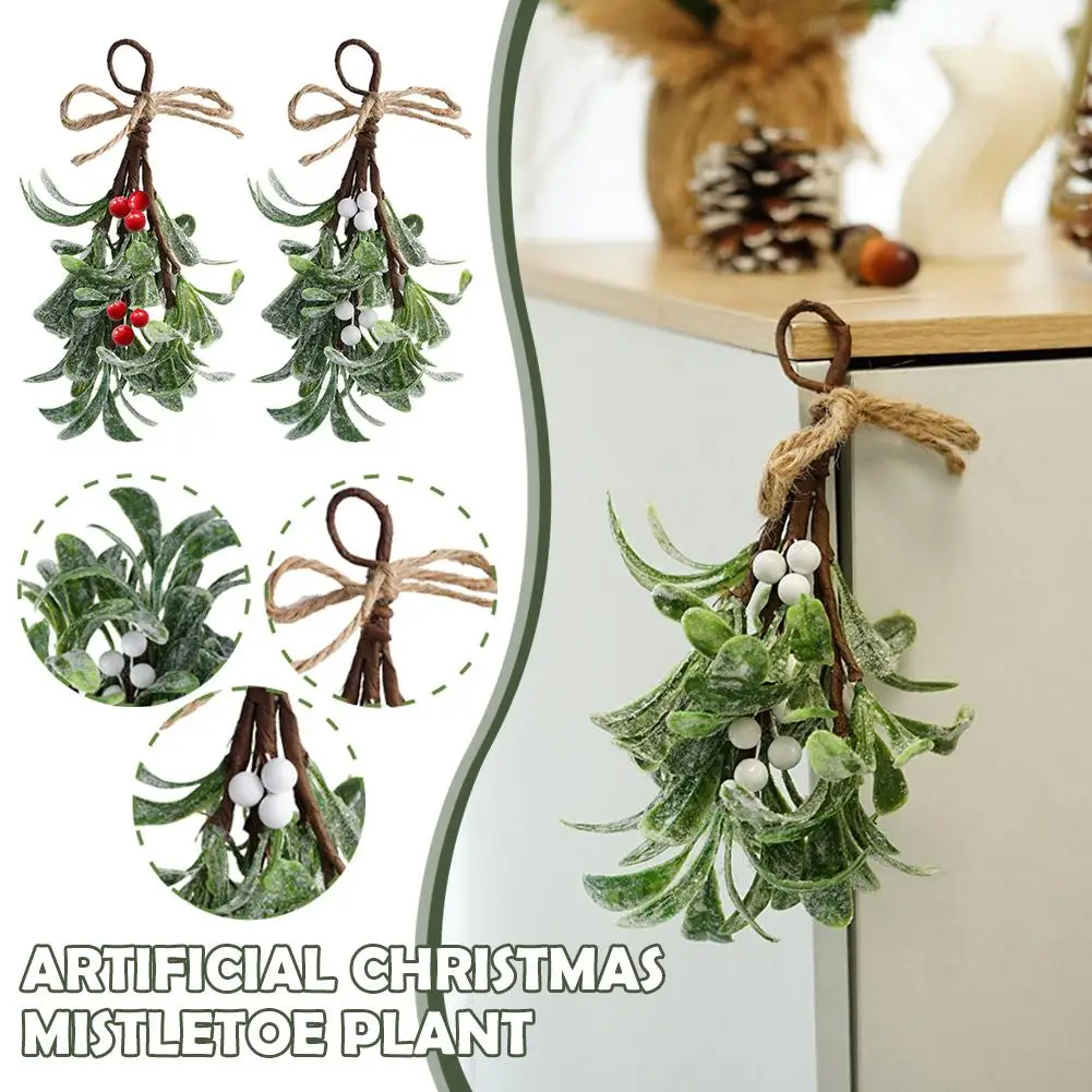 Artificial Christmas Mistletoe Plant Artificial Christmas Mistletoe Christmas Decoration Home Green Artificial Decoration P M8B0