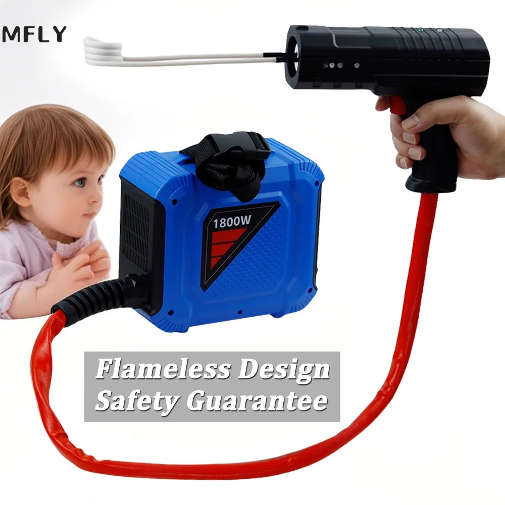 

1800W Magnetic Induction Heater Portable Flameless Induction Heater Circuit DIY for Car Repair Bolt Remover Tools 110V/220V
