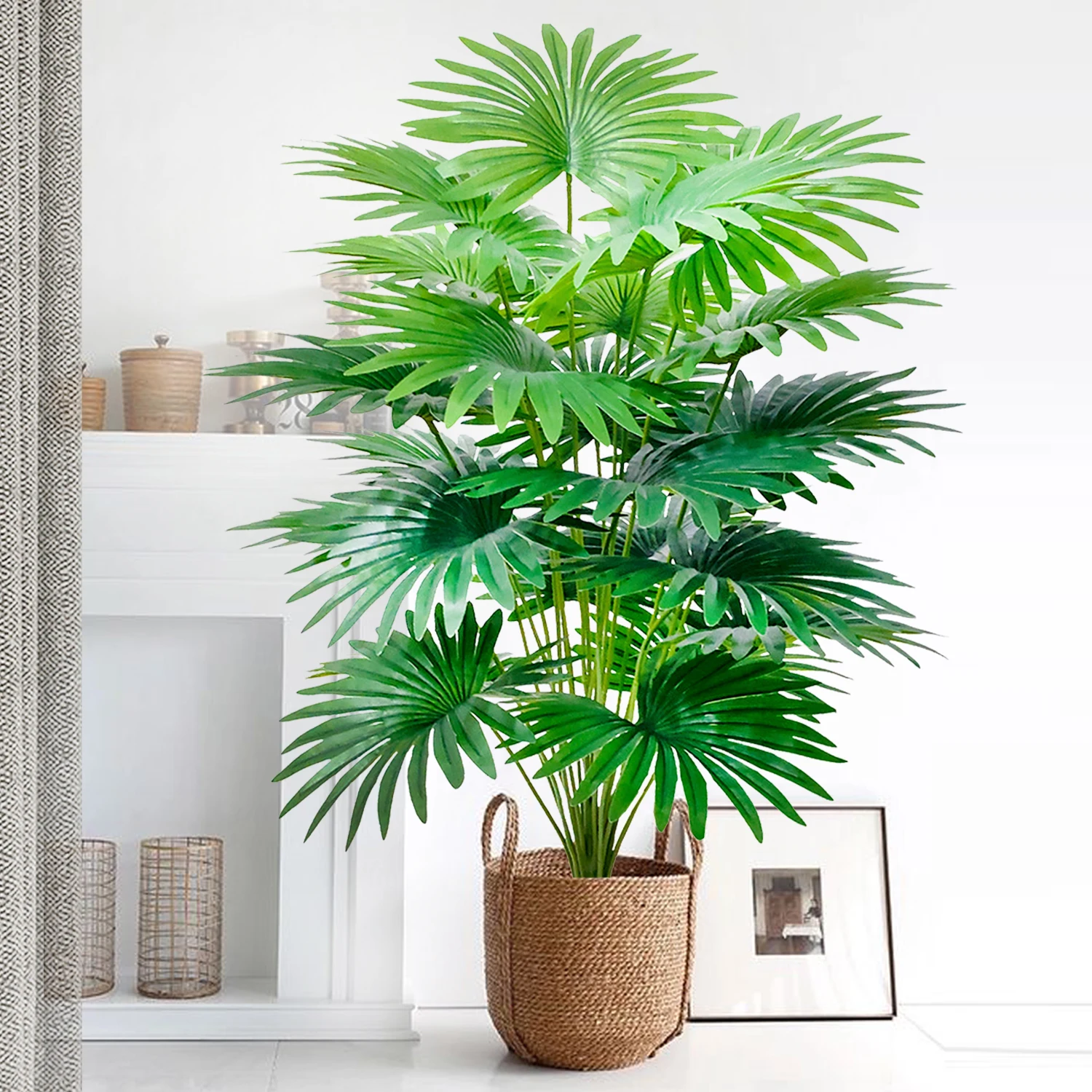 105 cm/41,33 inch kunstmatige waaierblad tropische plant grote nep palm kantoor thuis vakantie decoratie