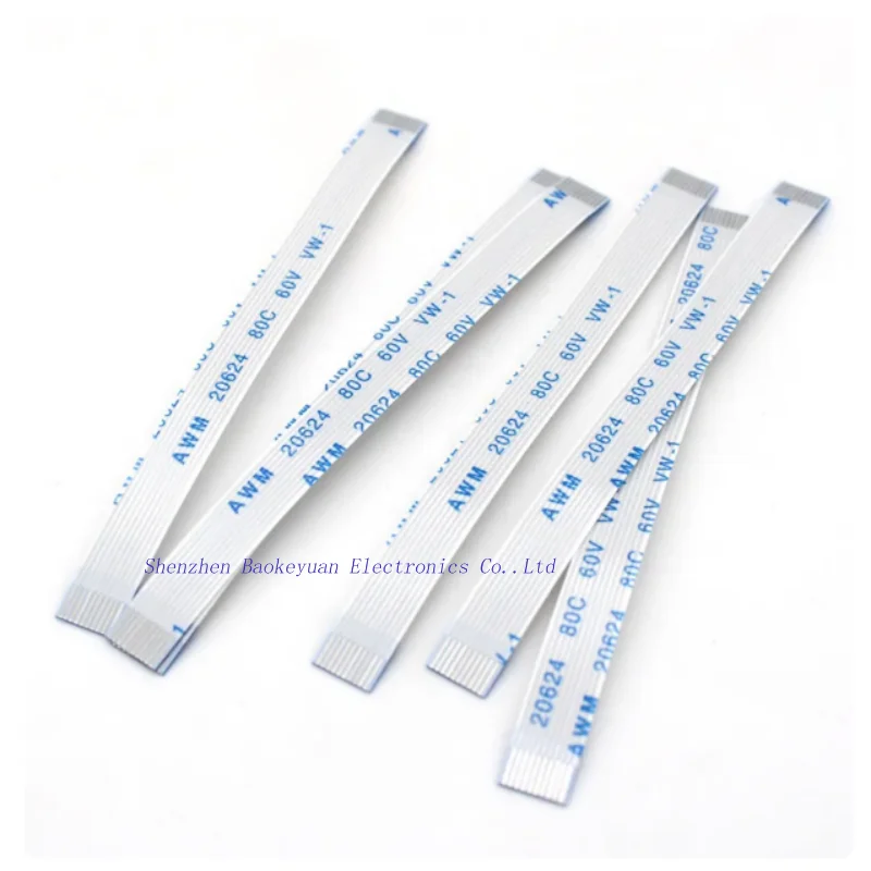 100PCS FFC FPC Flat Flexible Cable Spacing 0.5MM 12Pin Length 60MM Direction-A Reinforcement 3-4