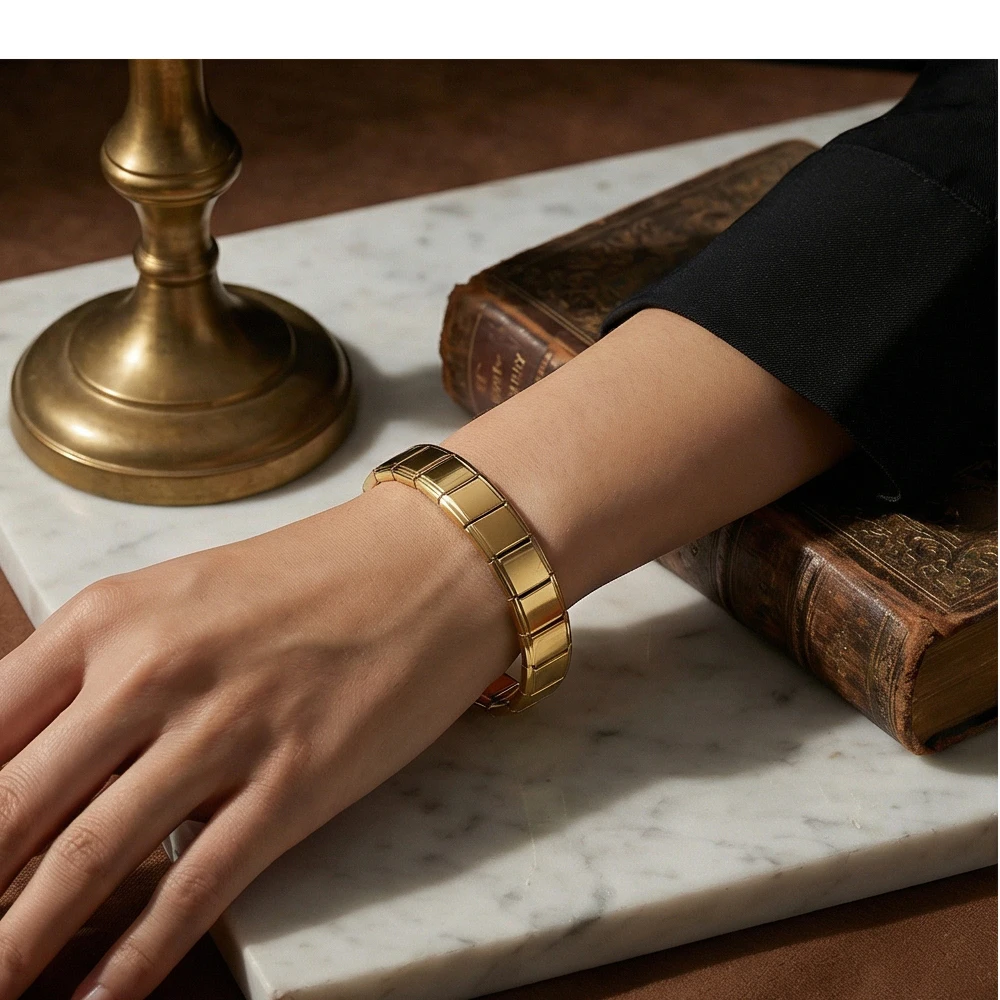 Modische Bunte Charm-Schmuckstücke, Italienische Edelstahl-Verbindungsstücke, Damen- und Herren-Armbänder, Zubehör für DIY-Festivalgeschenke – Detail 7