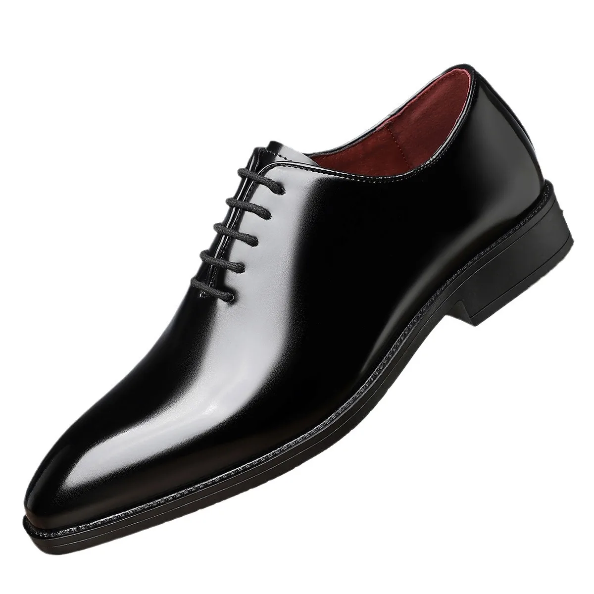 Nuove scarpe da lavoro in pelle da uomo scarpe da uomo formali in pelle lucida Oxfords scarpe da ufficio per matrimoni scarpe da ginnastica a punta traspiranti autunnali