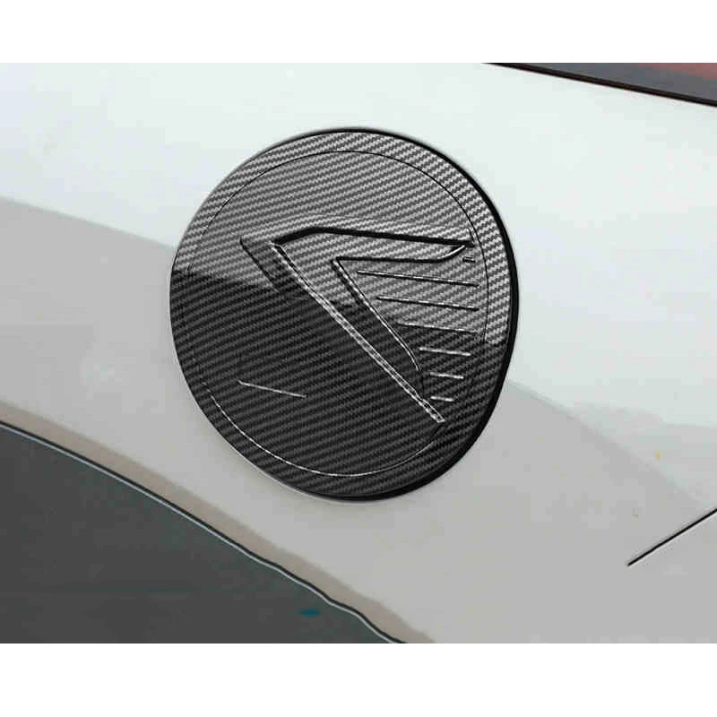 car fuel tank cap charger cover trims carbon fiber decoration for byd frigate 07 2023 2024 2025 exterior accessories auto modify