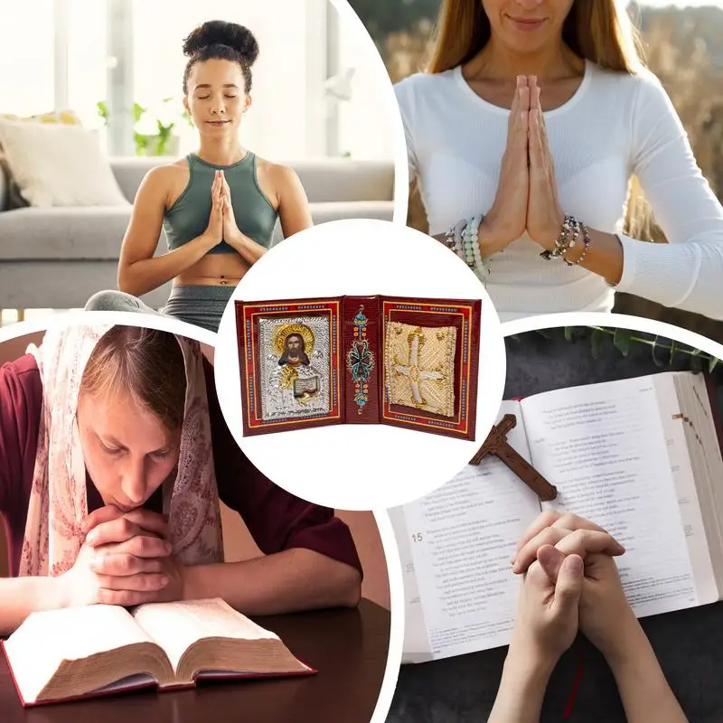 Gospel Amulet Decor Christian Prayer Amulets Small Gospel With The Jesus Christ Contains An Amulet Within The Gospel On The