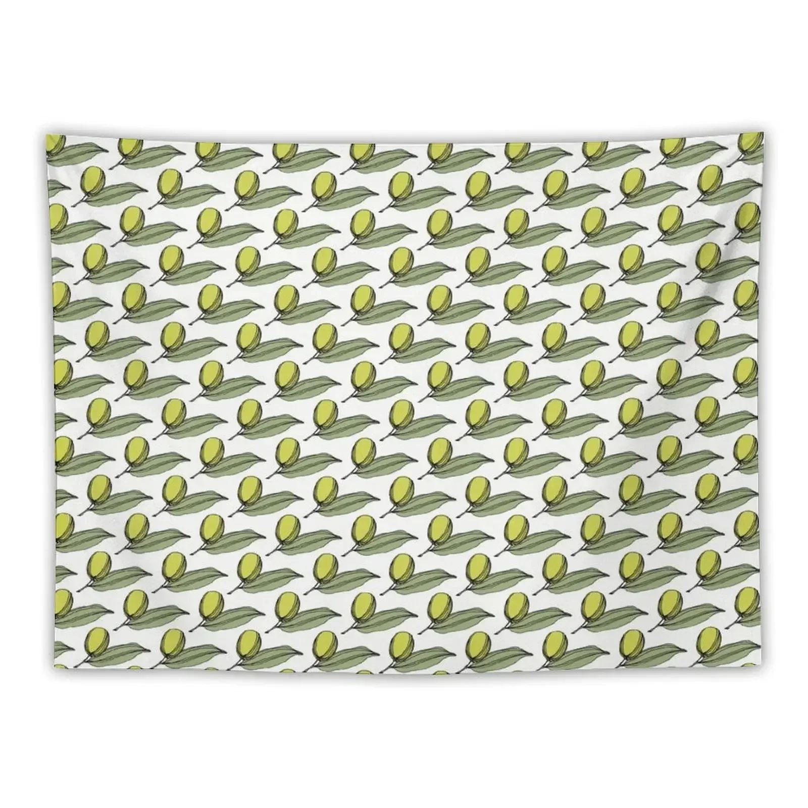 

Green Olives With Leaves Tapestry Wall Coverings Nordic Home Decor Japanese Room Decor Tapestry