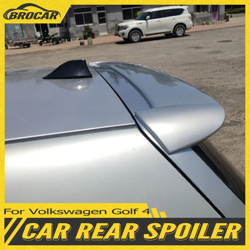 For Volkswagen Golf 4 IV MK4 Standard R32 1998 to 2004 ABS Unpainted Grey Window Lip Spoiler Rear Roof Spoiler