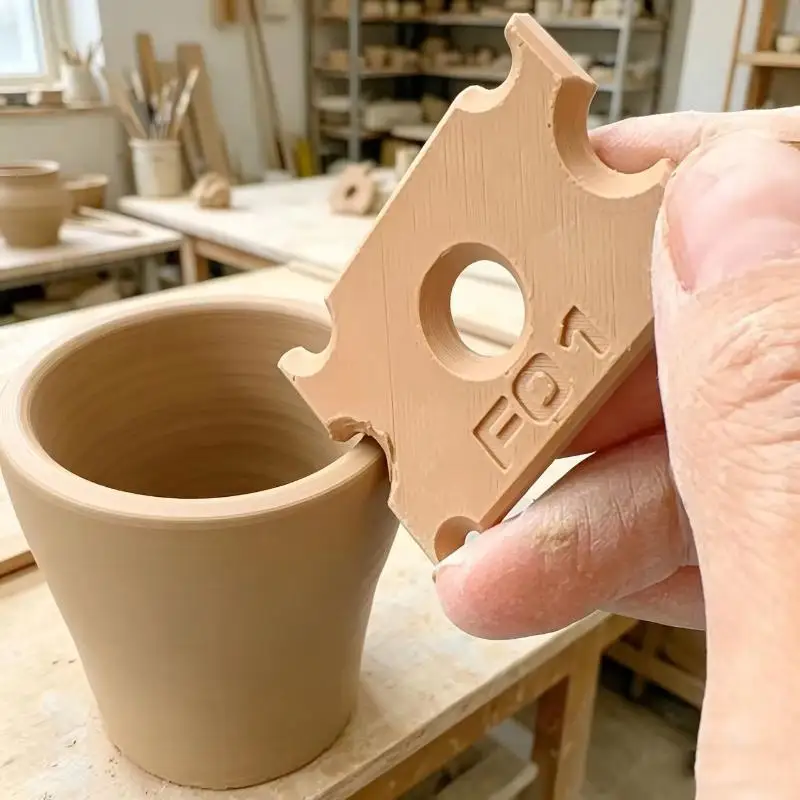 Hot Sale Pottery Wheel Shaping Tool Set with 6 Sizes Clay Trimming Scriber for Ceramic Bowl and Cup Production