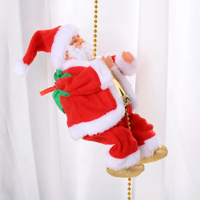 Christmas Santa Climbs String Christmas Decoration New Year Kid Party Children Gift Merry Christmas Tree Hanging Decor