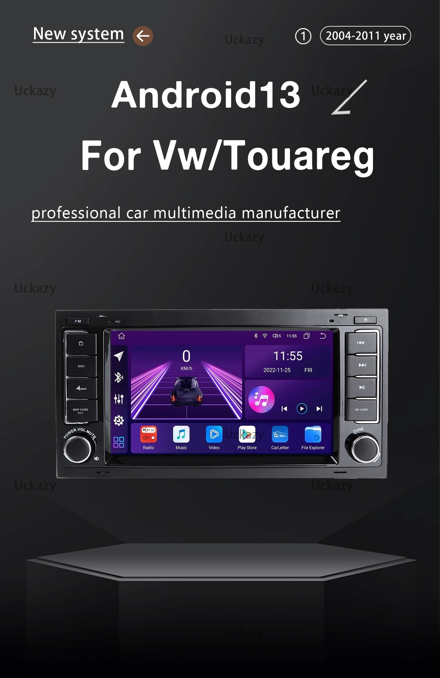 Wireless Carplay Android 13 Car Radio Player For VW/Volkswagen/Touareg/Transporter T5 2004-2011 Multimedia GPS Audio Stereo