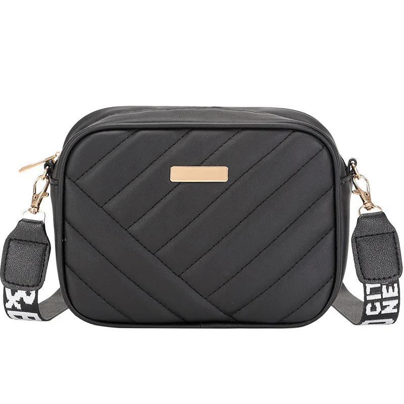 Hochwertige Damen-Kameratasche aus PU-Leder mit Rollstreifen, Umhängetasche, Handytasche, lässige Umhängetasche, Schultertasche – Detail 8