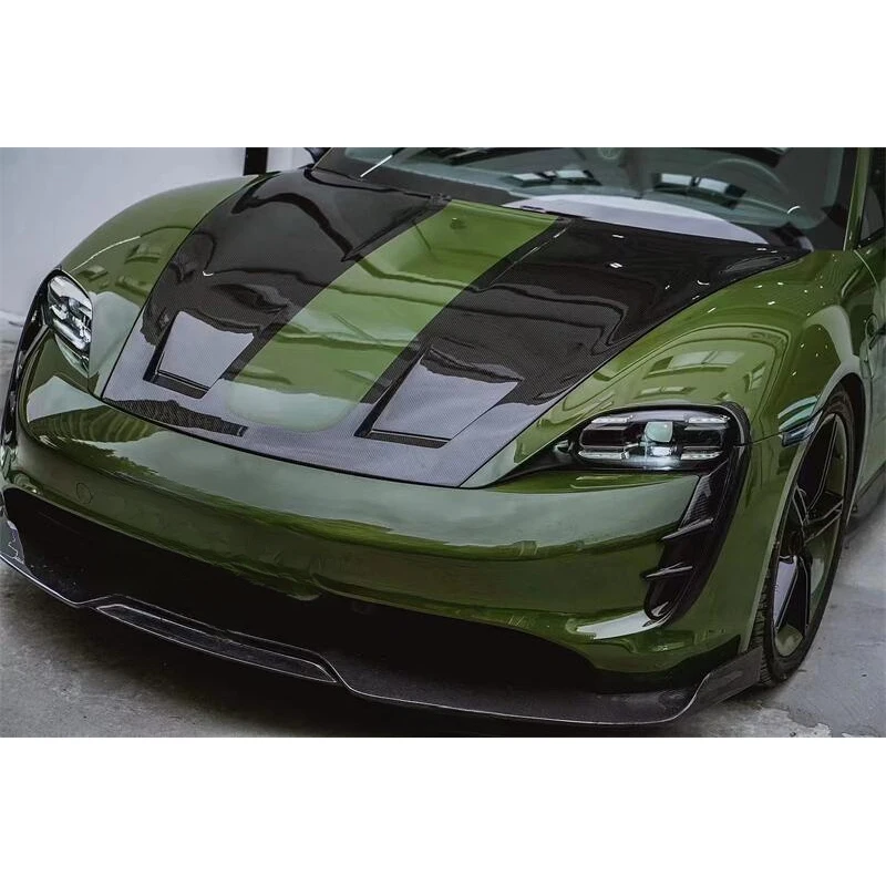 High Quality CM Style Carbon Fiber Front Engine Hood Bonnet Car Exterior Modification Parts