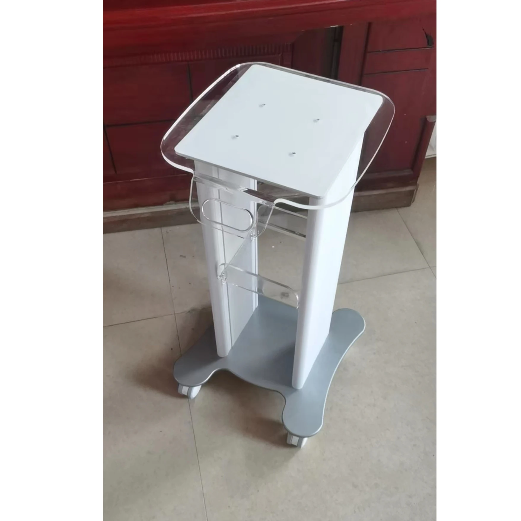 

Factory Supply Mobile Hairdressing Trolley Hair Salon Cart Beauty Machine Trolley Salon Trolley Storage