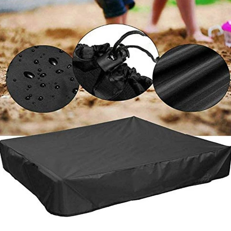 Sandpit Cover Waterproof Oxford Fabric Drawstring Sandpit Cover Protective Dust Cover for Sandpit Pool Garden Courtyard Shade